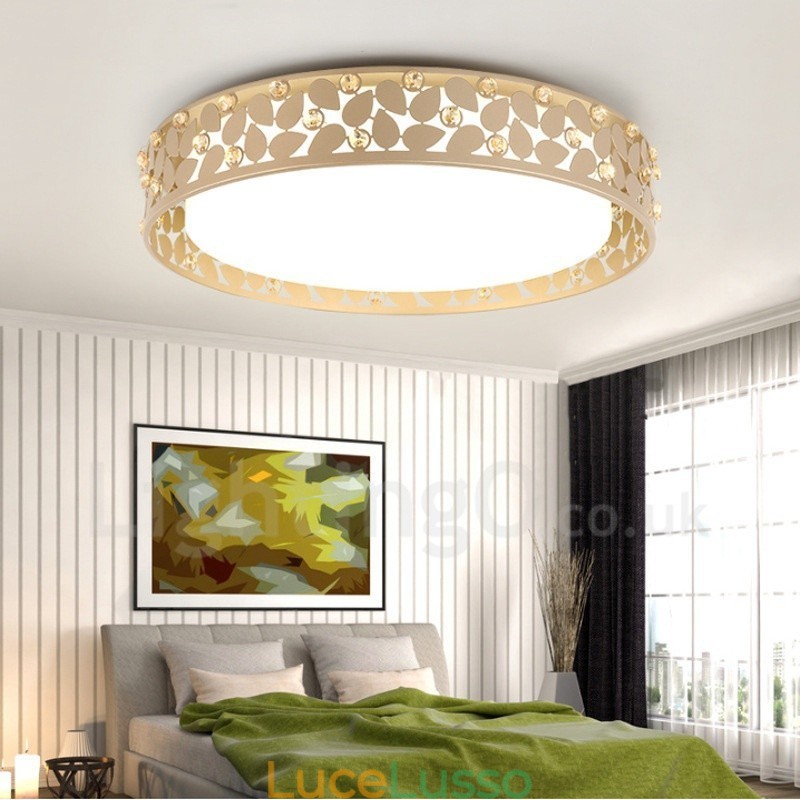 Lampada da soffitto moderna e contemporanea in metallo integrata