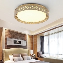 Lampada da soffitto moderna e contemporanea in metallo integrata