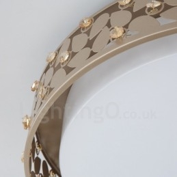 Lampada da soffitto moderna e contemporanea in metallo integrata