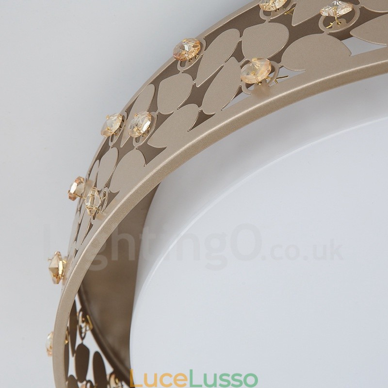 Lampada da soffitto moderna e contemporanea in metallo integrata