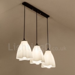 Lampada a sospensione classica tradizionale in metallo integrata a 3 luci