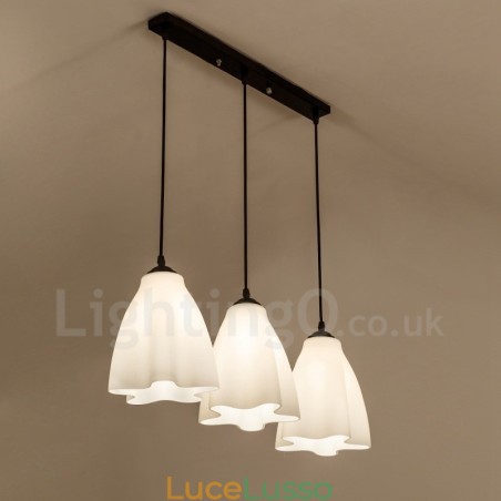 Lampada a sospensione classica tradizionale in metallo integrata a 3 luci Lampada a sospensione classica tradizionale in metallo integrata a 3 luci