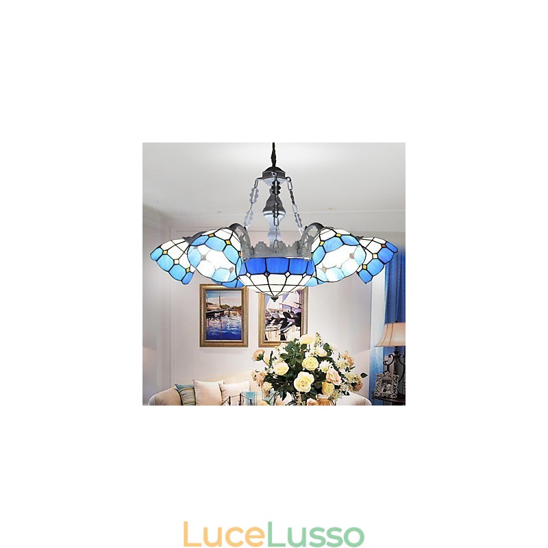 Il Mar Mediterraneo Rurale Seduta Creativa 6 + 1 Lampade Frontali E Lanterne