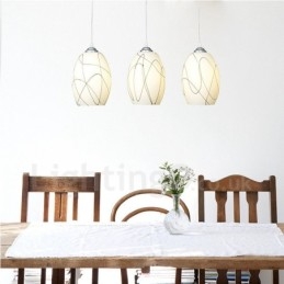Lampada a sospensione moderna contemporanea in metallo integrato a 3 luci