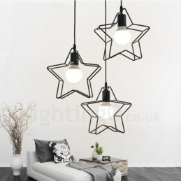 Lampada a sospensione moderna e contemporanea integrata a 3 luci