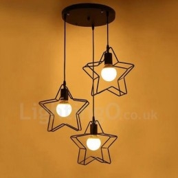 Lampada a sospensione moderna e contemporanea integrata a 3 luci