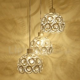 Lampada a sospensione integrata Rustic Lodge a 3 luci