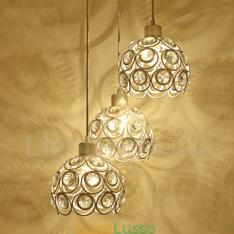 Lampada a sospensione integrata Rustic Lodge a 3 luci