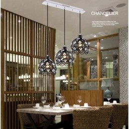 Lampada a sospensione integrata Rustic Lodge a 3 luci
