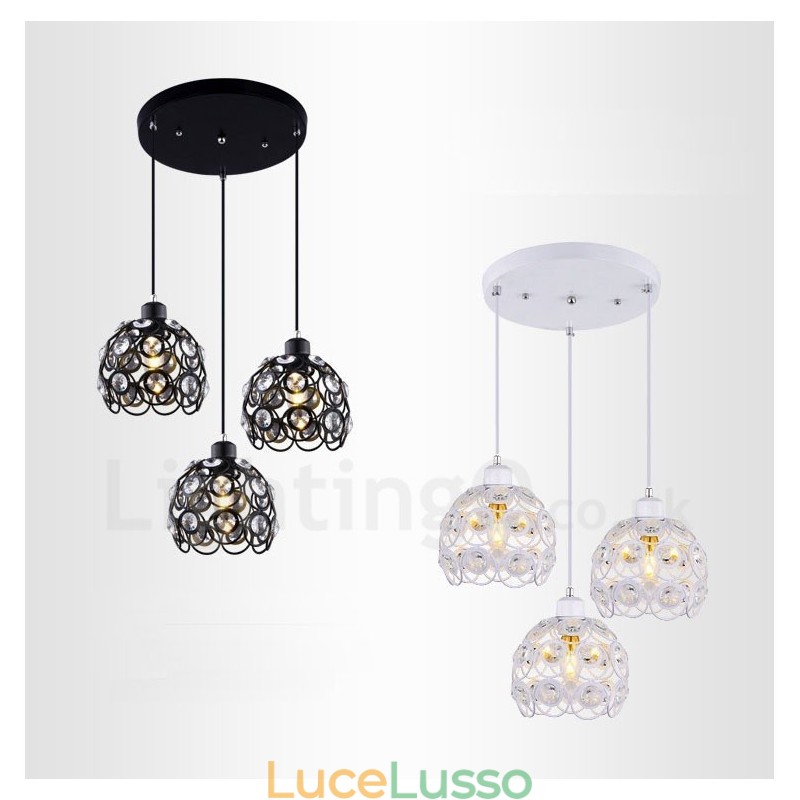 Lampada a sospensione integrata Rustic Lodge a 3 luci