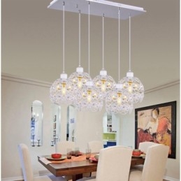 Lampada a sospensione integrata Rustic Lodge a 6 luci