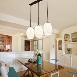 Lampada a sospensione in metallo integrata Rustic Lodge a 3 luci