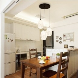 Lampada a sospensione in metallo integrata Rustic Lodge a 3 luci