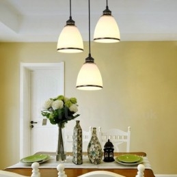 Lampada a sospensione in metallo integrata Rustic Lodge a 3 luci