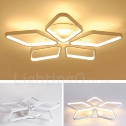 Lampada da soffitto moderna contemporanea a 5 luci integrata in metallo