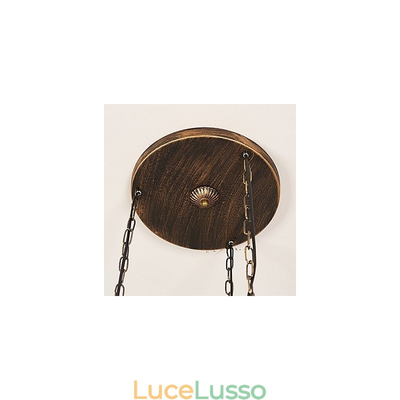 Lampada a sospensione in metallo in stile retrò rustico Lodge vintage