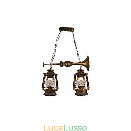 Lampada a sospensione in metallo in stile retrò rustico Lodge vintage Lampada a sospensione in metallo in stile retrò rustico Lodge vintage
