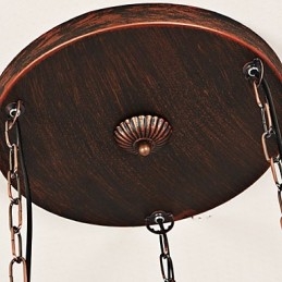 Lampada a sospensione in metallo in stile retrò rustico Lodge vintage