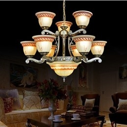 Lampadario Tradizionale Classico Vintage Retro Metallo