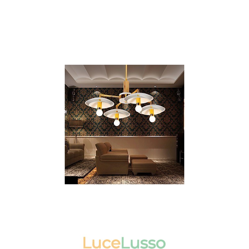 Lampadario moderno contemporaneo classico tradizionale in stile mini a 4 luci