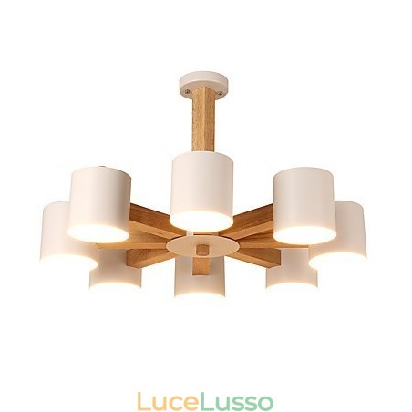 Lampadario a 8 luci moderno contemporaneo tradizionale classico vintage country legno caratteristica per legno Lampadario a 8 luci moderno contemporaneo tradizionale classico vintage country legno caratteristica per legno