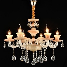 Moderno Contemporaneo Tradizionale Classico Elettroplaccato Caratteristica per Cristallo Mini Stile Lampadario in Metallo