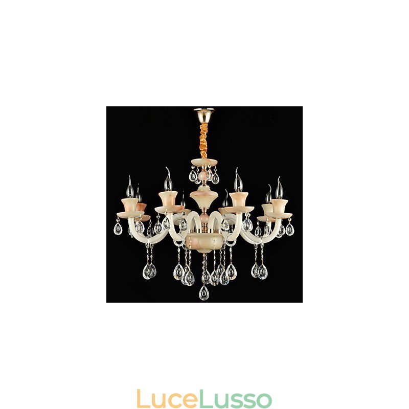Moderno Contemporaneo Tradizionale Classico Elettroplaccato Caratteristica per Cristallo Mini Stile Lampadario in Metallo