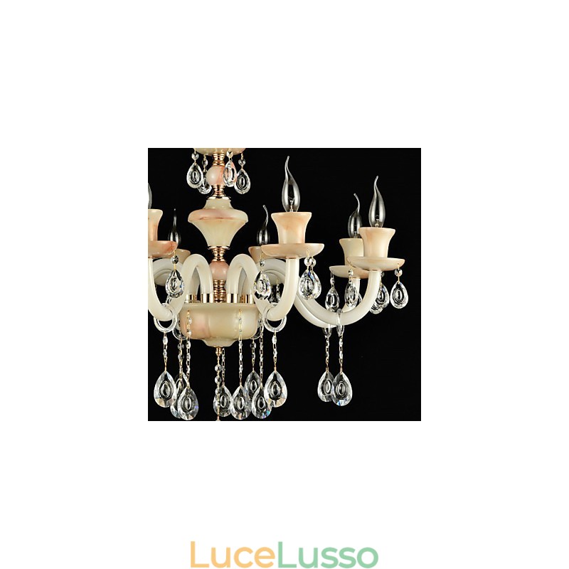Moderno Contemporaneo Tradizionale Classico Elettroplaccato Caratteristica per Cristallo Mini Stile Lampadario in Metallo