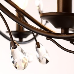 Lampadario di cristallo a 9 luci, moderno, contemporaneo, tradizionale, classico, vintage, retrò, country, dipinto, caratteristica