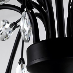 Lampadario di cristallo a 9 luci, moderno, contemporaneo, tradizionale, classico, vintage, retrò, country, dipinto, caratteristica