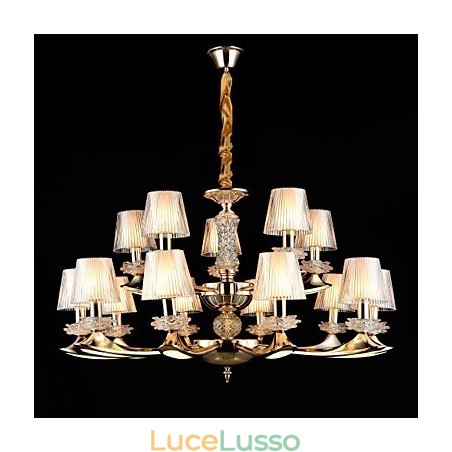 Lampada a sospensione in lega di zinco Caratteristica per cristallo Mini stile metallo negozi interni 15 lampadine Lampada a sospensione in lega di zinco Caratteristica per cristallo Mini stile metallo negozi interni 15 lampadine