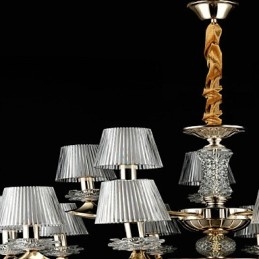 Lampada a sospensione in lega di zinco Caratteristica per cristallo Mini stile metallo negozi interni 15 lampadine