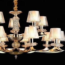 Lampada a sospensione in lega di zinco Caratteristica per cristallo Mini stile metallo negozi interni 15 lampadine