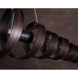 Lampada in ferro retrò, lampadario moderno minimalista in stile industriale