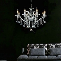 Elegante lampadario di cristallo con 8 luci