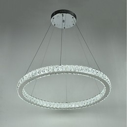 Lampada a sospensione da soffitto ad anello dimmerabile, lampadario moderno, illuminazione interna con telecomando