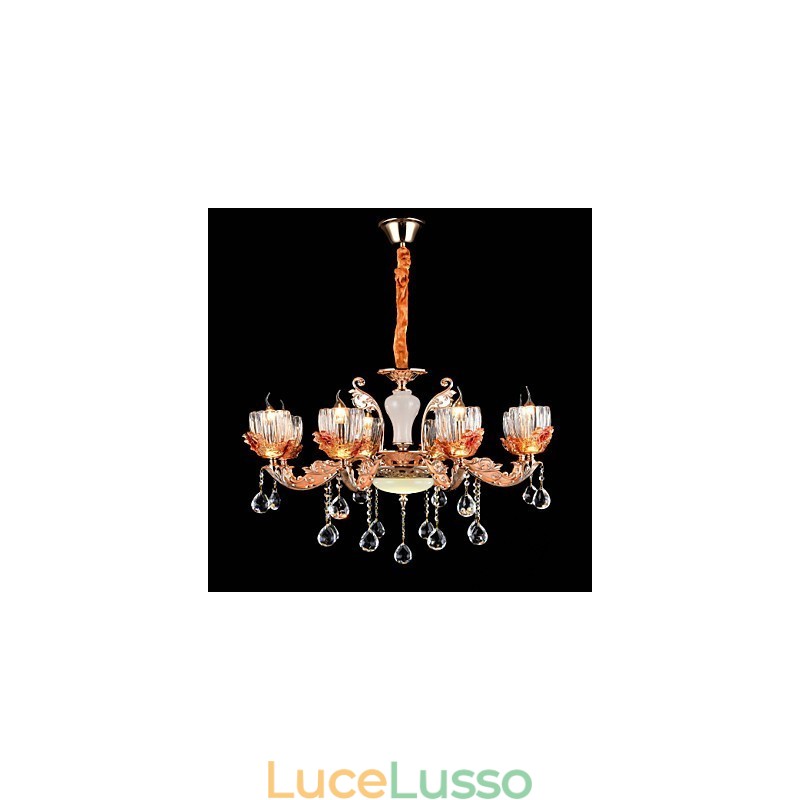 Moderno Contemporaneo Tradizionale Classico Lega di Zinco Caratteristica per Cristallo Mini Stile Lampadario in Metallo