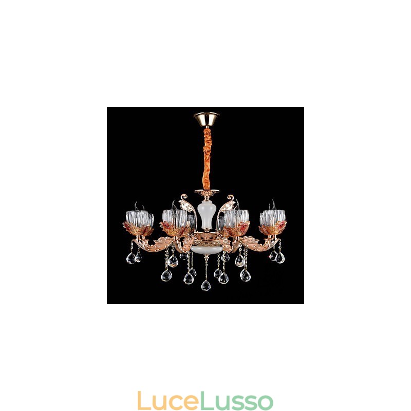 Moderno Contemporaneo Tradizionale Classico Lega di Zinco Caratteristica per Cristallo Mini Stile Lampadario in Metallo