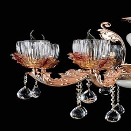 Moderno Contemporaneo Tradizionale Classico Lega di Zinco Caratteristica per Cristallo Mini Stile Lampadario in Metallo