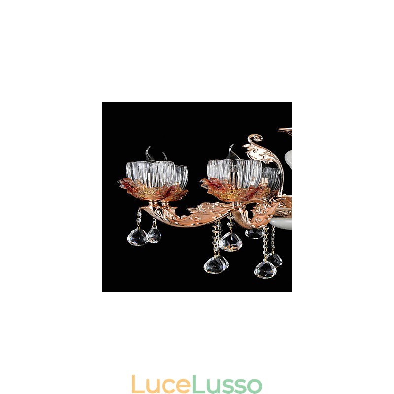 Moderno Contemporaneo Tradizionale Classico Lega di Zinco Caratteristica per Cristallo Mini Stile Lampadario in Metallo