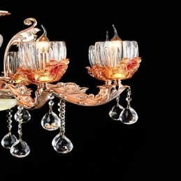 Moderno Contemporaneo Tradizionale Classico Lega di Zinco Caratteristica per Cristallo Mini Stile Lampadario in Metallo