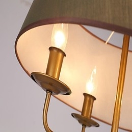 Dipinto rustico Lodge Caratteristica per designer Negozi interni in metallo Lampadario a 2 lampadine