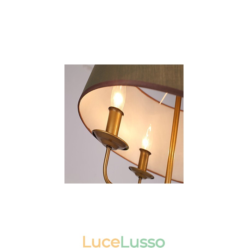 Dipinto rustico Lodge Caratteristica per designer Negozi interni in metallo Lampadario a 2 lampadine