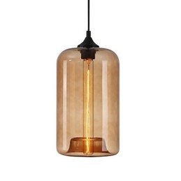 Pendente di design della bottiglia 1 luce minimalista dipinto in ferro