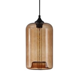 Pendente di design della bottiglia 1 luce minimalista dipinto in ferro