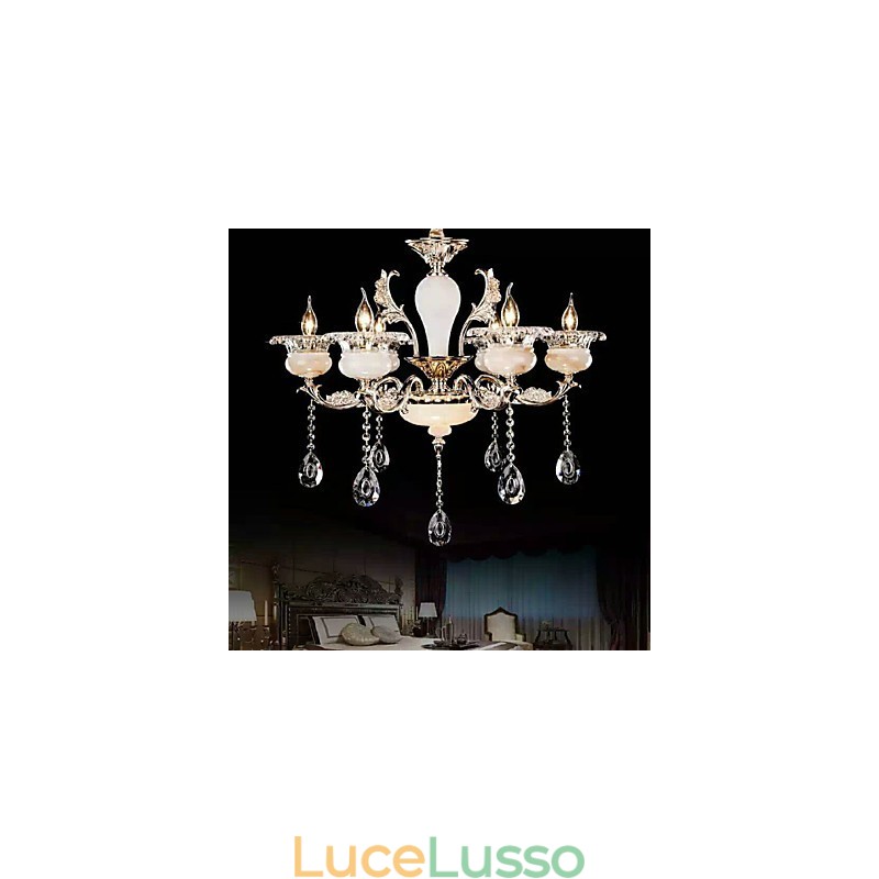 Lampada a sospensione in metallo con funzione cromata retrò per designer
