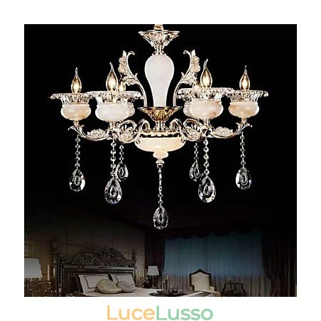 Lampada a sospensione in metallo con funzione cromata retrò per designer Lampada a sospensione in metallo con funzione cromata retrò per designer