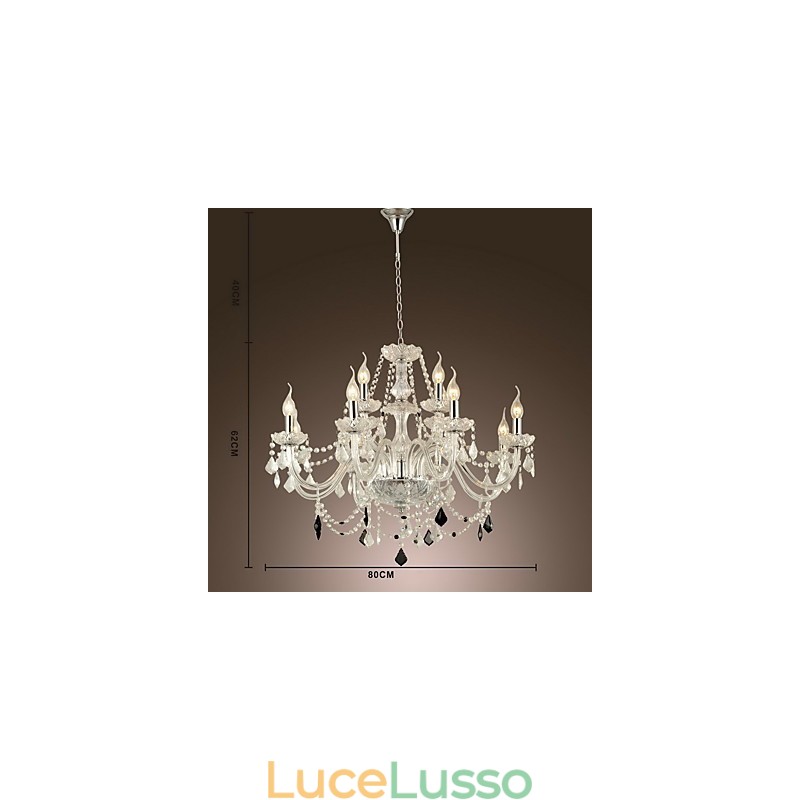 Moderno Contemporaneo Altri Caratteristica per Lampadario in Vetro di Cristallo