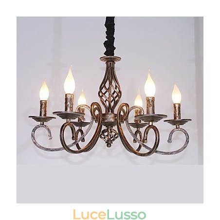 Lampada retrò semplice Lampada color rame Lampada a candela Lampada retrò semplice Lampada color rame Lampada a candela