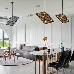 Lampadario in metallo tradizionale classico retrò elettroplaccato per designer